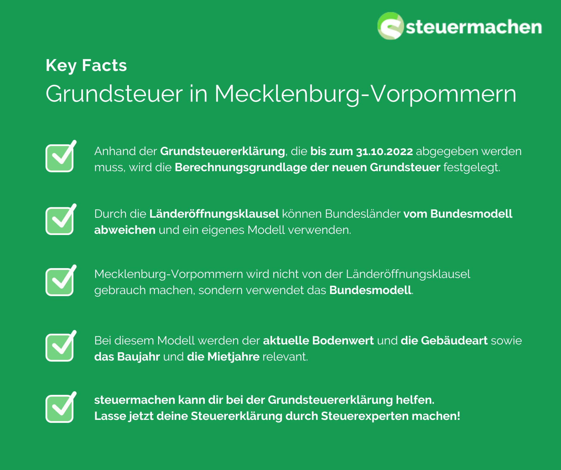 Grundsteuer In Mecklenburg Vorpommern Steuermachen