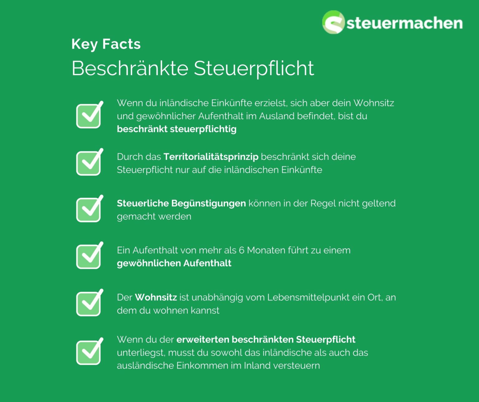 Beschränkte Steuerpflicht | Steuermachen