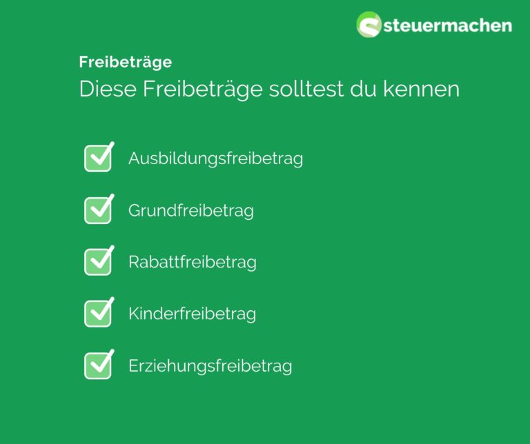 Freibetrag - Was Steuerfrei? | Steuermachen.de