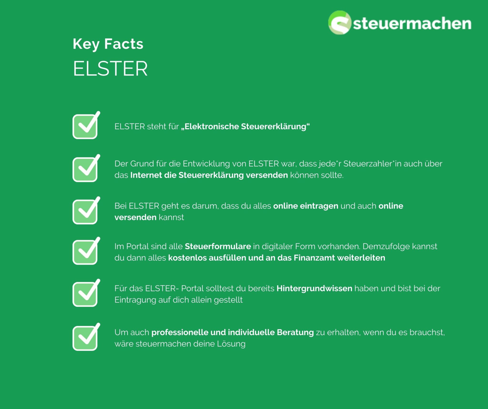 Elster - Kostenlose Steuererklärung Machen | Steuermachen.de