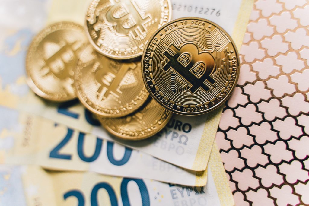 Kryptowährung, Bitcoin, Geld, Euro