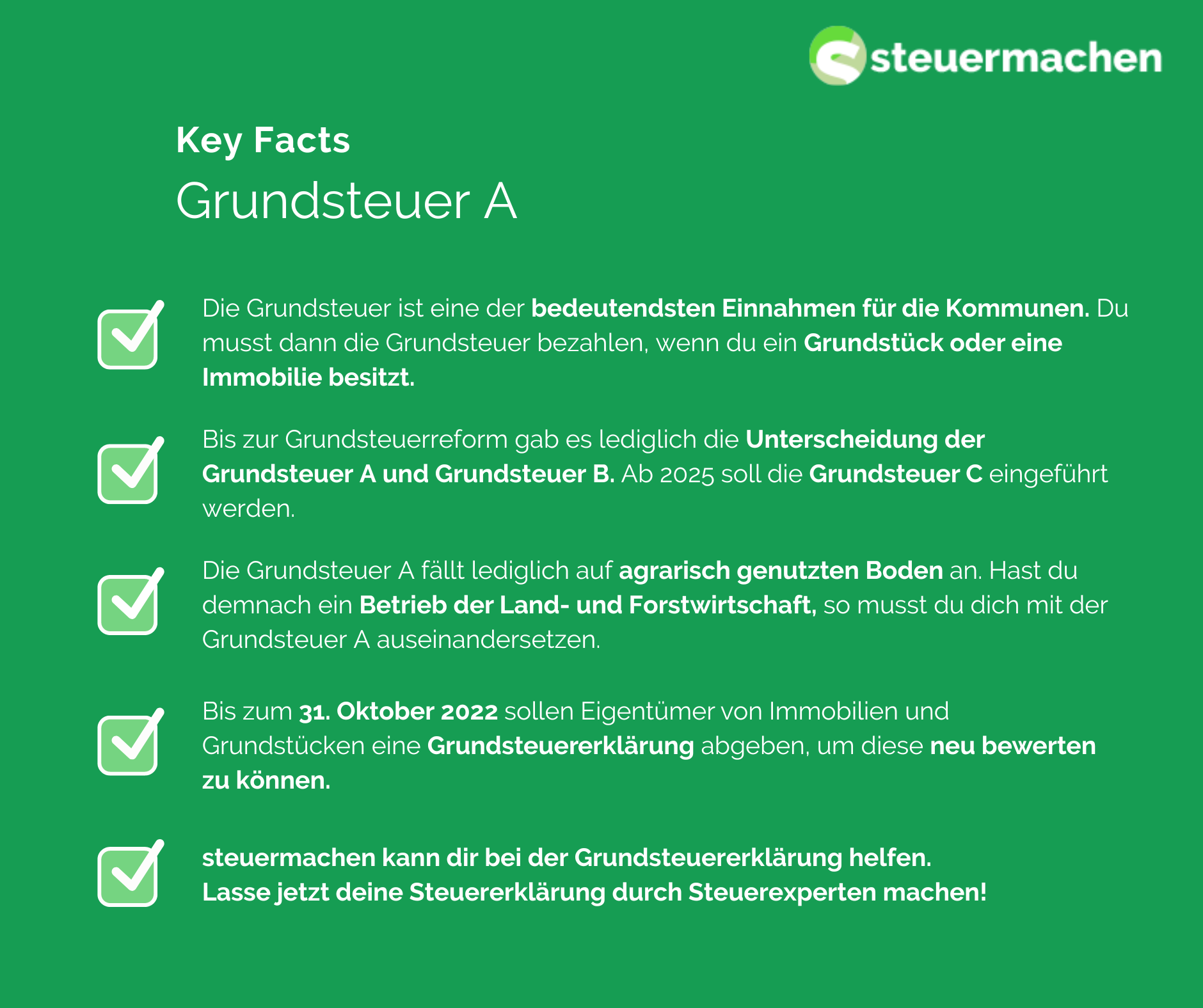 Grundsteuer A | Steuermachen