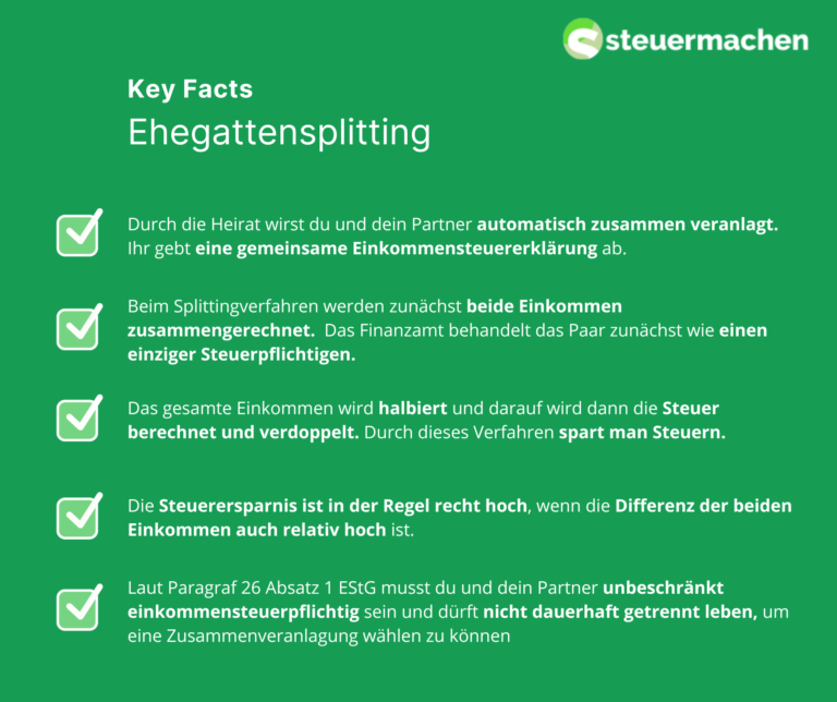 Ehegattensplitting | Steuermachen